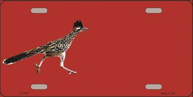 Roadrunner Offset Metal Novelty License Plate