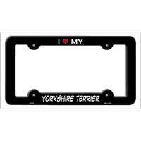 Yorkshire Terrier Novelty Metal License Plate Frame LPF-223