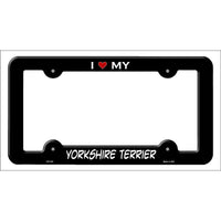 Yorkshire Terrier Novelty Metal License Plate Frame LPF-223