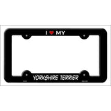 Yorkshire Terrier Novelty Metal License Plate Frame LPF-223