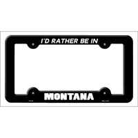 Be In Montana Novelty Metal License Plate Frame LPF-353