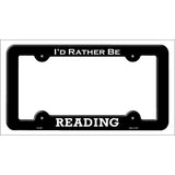 Reading Novelty Metal License Plate Frame LPF-086