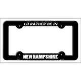 Be In New Hampshire Novelty Metal License Plate Frame LPF-356