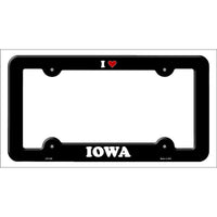 Love Iowa Novelty Metal License Plate Frame LPF-292