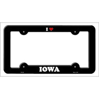 Love Iowa Novelty Metal License Plate Frame LPF-292