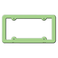 Lime Green Solid Novelty Metal License Plate Frame LPF-013