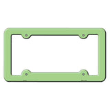 Lime Green Solid Novelty Metal License Plate Frame LPF-013