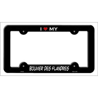 Bouvier Des Flandres Novelty Metal License Plate Frame LPF-228