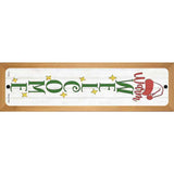 Warm Welcome White Novelty Wood Mounted Small Metal Street Sign WB-K-1654