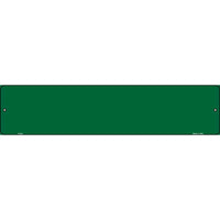 Green Solid Blank Small Street Sign K-023