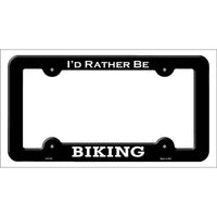 Biking Novelty Metal License Plate Frame LPF-076