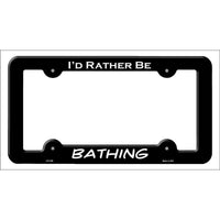 Bathing Novelty Metal License Plate Frame LPF-065