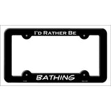 Bathing Novelty Metal License Plate Frame LPF-065