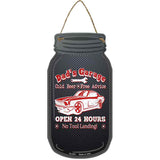 Dads Garage Red Novelty Metal Mason Jar Sign