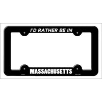 Be In Massachusetts Novelty Metal License Plate Frame LPF-348