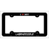 Labradoodle Novelty Metal License Plate Frame LPF-210