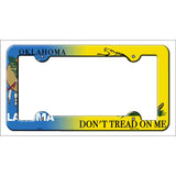 Oklahoma|Dont Tread Novelty Metal License Plate Frame LPF-414