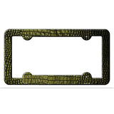 Reptile Skin Novelty Metal License Plate Frame LPF-048