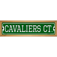 Cavaliers Ct Novelty Wood Mounted Small Metal Street Sign WB-K-1010