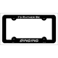 Singing Novelty Metal License Plate Frame LPF-108