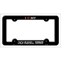 Jack Russell Terrier Novelty Metal License Plate Frame LPF-243