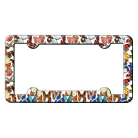 Butterflies Novelty Metal License Plate Frame LPF-020