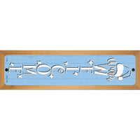 Warm Welcome Blue Novelty Wood Mounted Small Metal Street Sign WB-K-1655