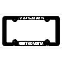 Be In North Dakota Novelty Metal License Plate Frame LPF-361