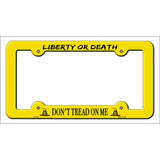 Liberty or Death Novelty Metal License Plate Frame LPF-435