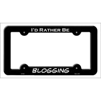 Blogging Novelty Metal License Plate Frame LPF-186