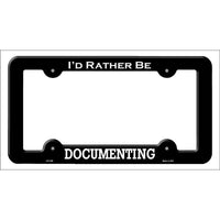 Documenting Novelty Metal License Plate Frame LPF-090