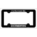 Documenting Novelty Metal License Plate Frame LPF-090