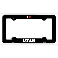 Love Utah Novelty Metal License Plate Frame LPF-321