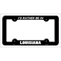 Be In Louisiana Novelty Metal License Plate Frame LPF-345
