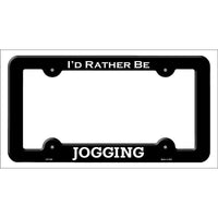 Jogging Novelty Metal License Plate Frame LPF-092