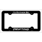 Drifting Novelty Metal License Plate Frame LPF-079