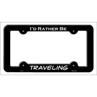 Traveling Novelty Metal License Plate Frame LPF-111