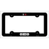 Love Ohio Novelty Metal License Plate Frame LPF-312