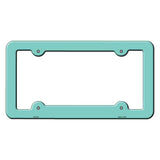 Mint Solid Novelty Metal License Plate Frame LPF-016