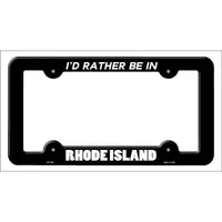 Be In Rhode Island Novelty Metal License Plate Frame LPF-366