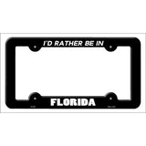 Be In Florida Novelty Metal License Plate Frame LPF-336