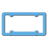 Light Blue Solid Novelty Metal License Plate Frame LPF-012