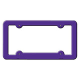 Purple Solid Novelty Metal License Plate Frame LPF-010