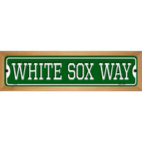 White Sox Way Novelty Wood Mounted Small Metal Street Sign WB-K-1004