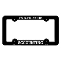 Accounting Novelty Metal License Plate Frame LPF-089