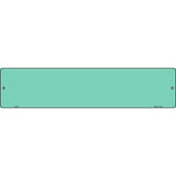 Mint Solid Blank Small Street Sign K-035