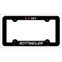 Rottweiler Novelty Metal License Plate Frame LPF-246