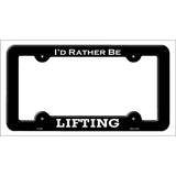 Lifting Novelty Metal License Plate Frame LPF-068