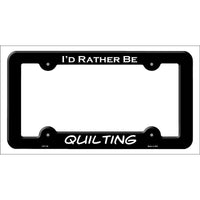 Quilting Novelty Metal License Plate Frame LPF-104