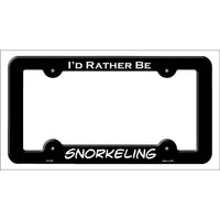 Snorkeling Novelty Metal License Plate Frame LPF-099